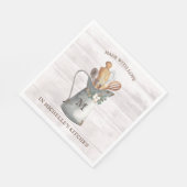 Serviette En Papier Papier de nom de la ferme rustique (Coin)