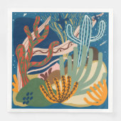 Serviette En Papier Papier de nuit du désert Napkin (Devant)