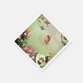 Serviette En Papier Papier de papier à papier de découpage du village (Coin)