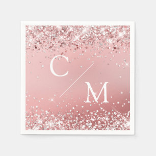 Serviette En Papier Papier de Parties scintillant moderne