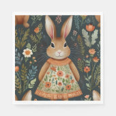 Serviette En Papier Papier de patchs magique Bunny Springtime Napkin (Devant)