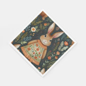 Serviette En Papier Papier de patchs magique Bunny Springtime Napkin (Coin)