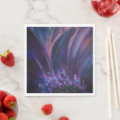 Serviette En Papier Papier de peinture Feuille à fleurs violettes Napk (En situation)