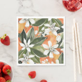 Serviette En Papier Papier de petite couture serviettes Citrus serviet (En situation)