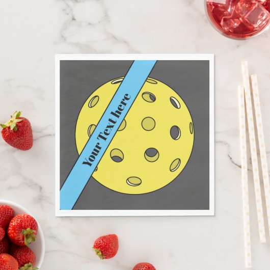 Serviette En Papier Papier de Pickleball personnalisable serviettes (En situation)