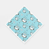 Serviette En Papier Papier de pingouin d'hiver (Coin)