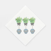 Serviette En Papier Papier de poche bleu et blanc Topio (Coin)