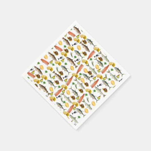 Serviette En Papier Papier de poisson serviettes (Coin)