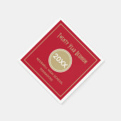 Serviette En Papier Papier de réunion de 20 ans (Coin)