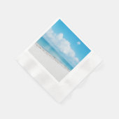 Serviette En Papier Papier de sable blanc (Coin)