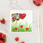 Serviette En Papier Papier de Saint Valentin serviettes (En situation)