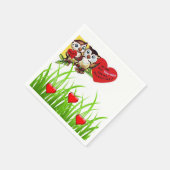 Serviette En Papier Papier de Saint Valentin serviettes (Coin)