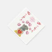 Serviette En Papier Papier de Saint Valentin serviettes (Coin)