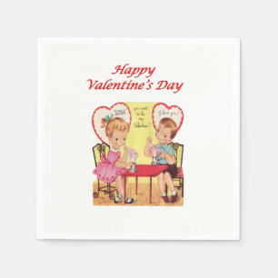 Serviette En Papier Papier de Saint Valentin serviettes