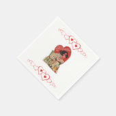 Serviette En Papier Papier de Saint Valentin serviettes (Coin)
