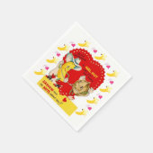 Serviette En Papier Papier de Saint Valentin serviettes (Coin)
