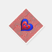 Serviette En Papier Papier de Saint Valentin serviettes (Coin)