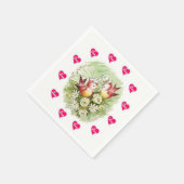Serviette En Papier Papier de Saint Valentin serviettes (Coin)