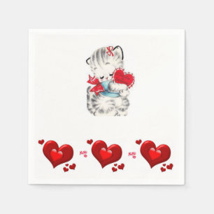 Serviette En Papier Papier de Saint Valentin serviettes
