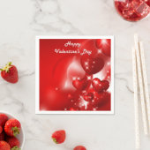Serviette En Papier Papier de Saint Valentin serviettes (En situation)