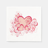 Serviette En Papier Papier de Saint Valentin serviettes (Devant)