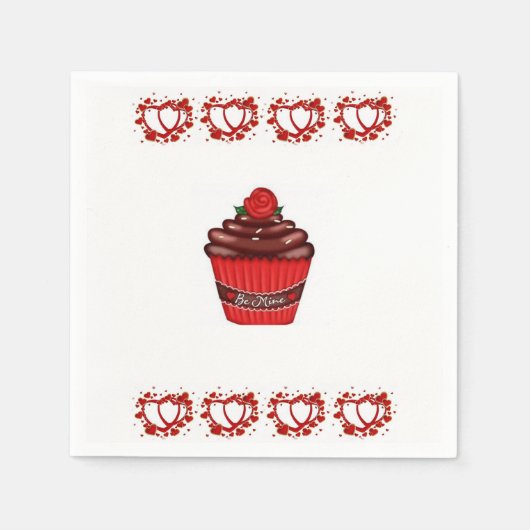 Serviette En Papier Papier de Saint Valentin serviettes (Devant)