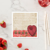 Serviette En Papier Papier de Saint Valentin serviettes (En situation)