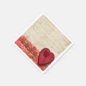 Serviette En Papier Papier de Saint Valentin serviettes (Coin)
