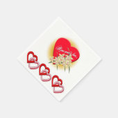 Serviette En Papier Papier de Saint Valentin serviettes (Coin)