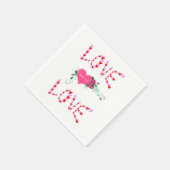 Serviette En Papier Papier de Saint Valentin serviettes (Coin)