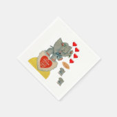 Serviette En Papier Papier de Saint Valentin serviettes (Coin)