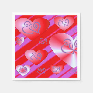 Serviette En Papier Papier de Saint Valentin serviettes