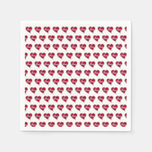 Serviette En Papier Papier de Saint Valentin serviettes