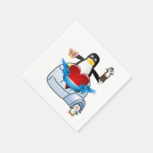 Serviette En Papier Papier de Saint Valentin serviettes, Coeurs de pin (Coin)