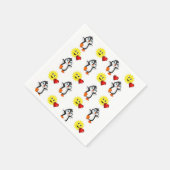 Serviette En Papier Papier de Saint Valentin serviettes, Coeurs de pin (Coin)