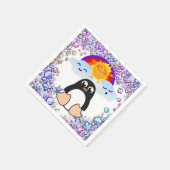 Serviette En Papier Papier de Saint Valentin serviettes, Coeurs de pin (Coin)