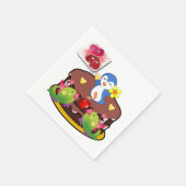 Serviette En Papier Papier de Saint Valentin serviettes, Coeurs de pin (Coin)