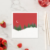 Serviette En Papier Papier de scène Noël Woods (En situation)