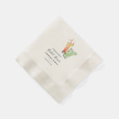 Serviette En Papier Papier de Script de Cocktail de Fête de Mariage Mo (Coin)