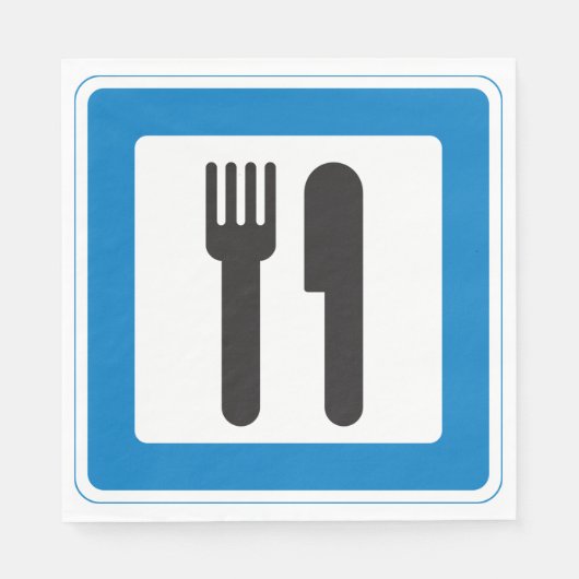 Serviette En Papier Papier de signalisation de repos (Devant)