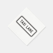 Serviette En Papier Papier de signalisation de voie de taxi (Coin)