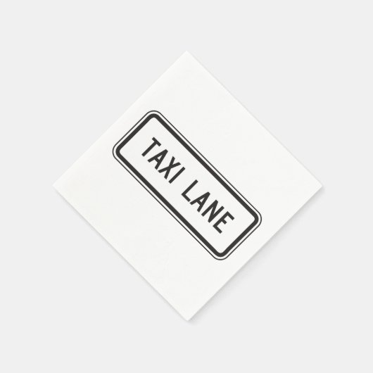 Serviette En Papier Papier de signalisation de voie de taxi (Coin)