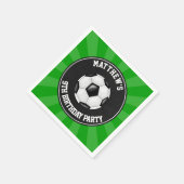 Serviette En Papier Papier de soccer Boire serviettes (Coin)