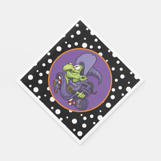 Serviette En Papier Papier de sorcière d'Halloween (Coin)