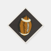 Serviette En Papier Papier de sport de football Brown (Coin)