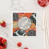 Serviette En Papier Papier de style japonais Napkin avec textures (En situation)