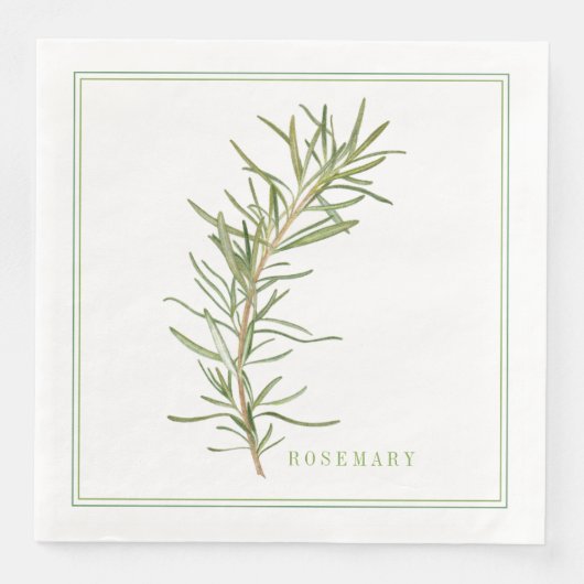 Serviette En Papier Papier de table ROSEMAIRE FRAIS (Devant)