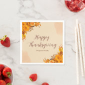 Serviette En Papier Papier de table Thanksgiving (En situation)