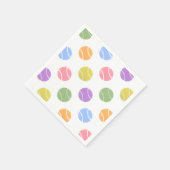 Serviette En Papier Papier de Tennis Party (Coin)