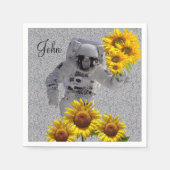 Serviette En Papier Papier de tournesol Astronaut (Devant)
